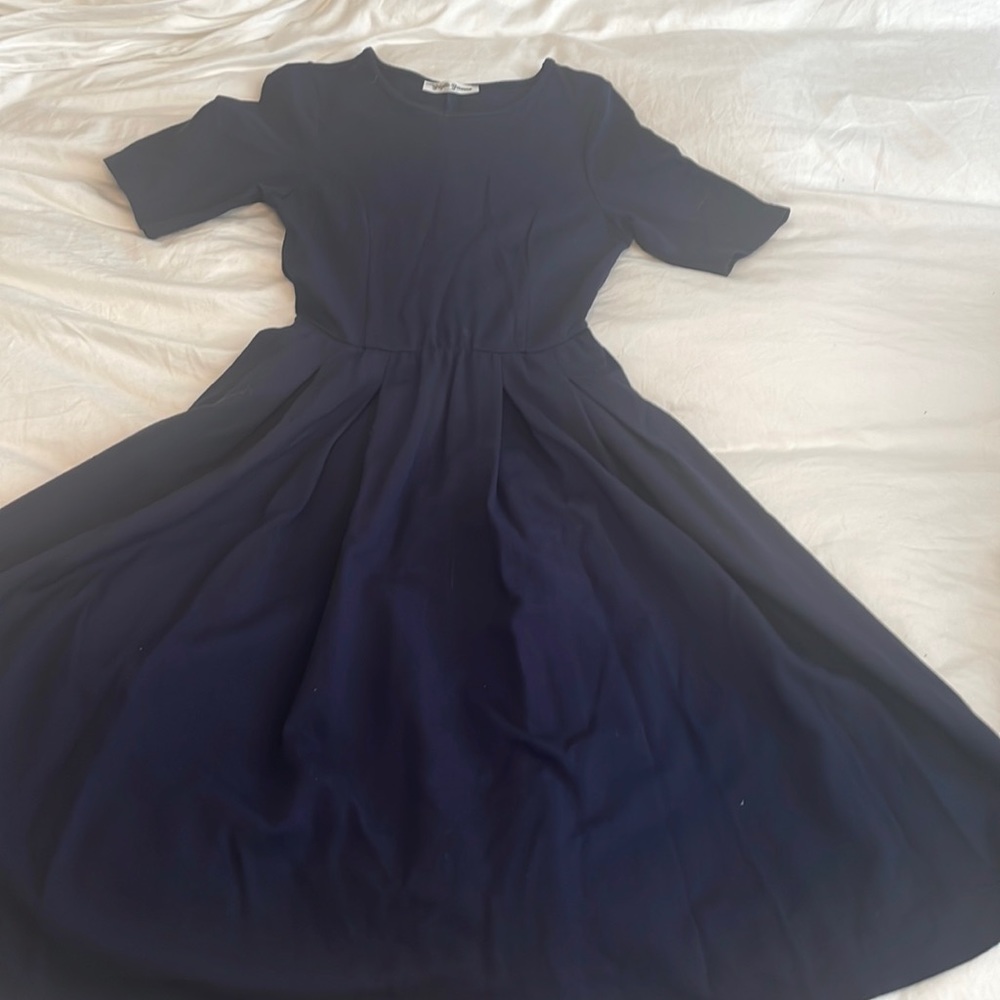 Navy Blue Brigitte Brianna dress